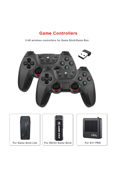 Siyah bluetooth bağlantılı kablosuz gamepad PC uyumlu garantisiz 1 adet - Elektronik