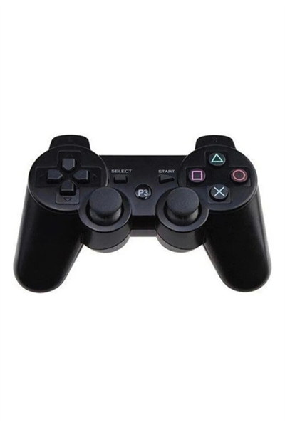 Siyah bluetooth bağlantılı titreşimli gamepad, Playstation 3 uyumlu, 1 yıl garantili