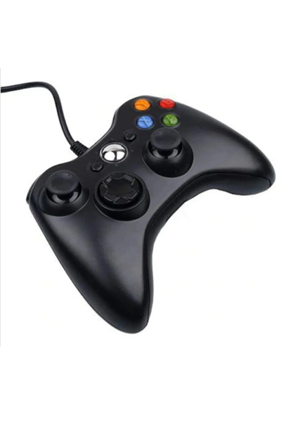 Siyah kablolu joystick PC uyumlu analog kol 1 yıl garantili Bluetooth yok - Elektronik