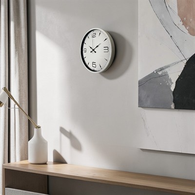 Soft Beyaz 36 Cm Dekoratif Duvar Saati