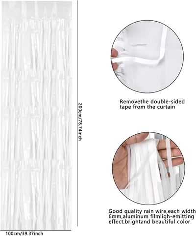 Soft Beyaz Renk Duvar Ve Kapı Perdesi İthal 100x200 Cm