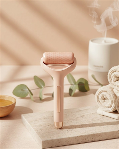 Soğuk Jel Başlıklı Buz Silindiri Yüz Masaj ve Bakım Aleti