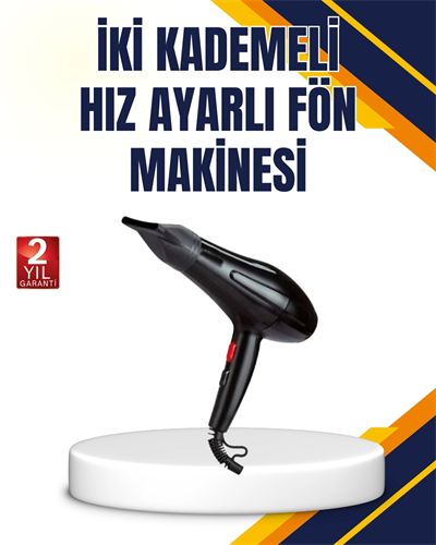 Soğuk Üfleme Özellikli 2200W Profesyonel Fön Makinesi