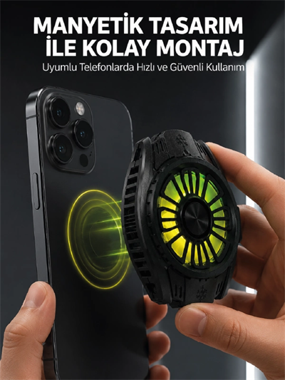 Soğutma Teknolojili RGB Işıklı Telefon Soğutucu