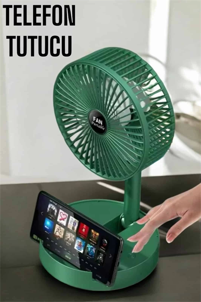 Soğutucu Vantilatör Telefon Standlı Mini Fan