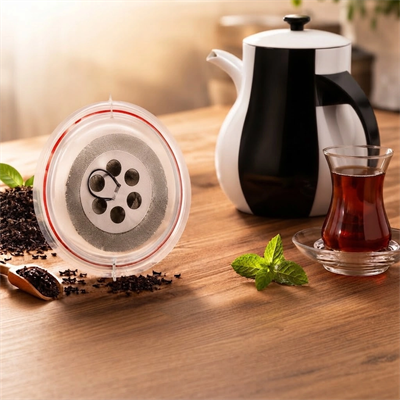 Sök Tak Çay Süzgeci – Paslanmaz Çelik Yıldız Tasarımlı Sökülebilir Çay Süzgeci