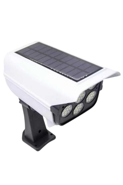 Solar Bahçe Aydınlatması Hareket Sensörlü Uzaktan Kumandalı Kamera Görünümlü