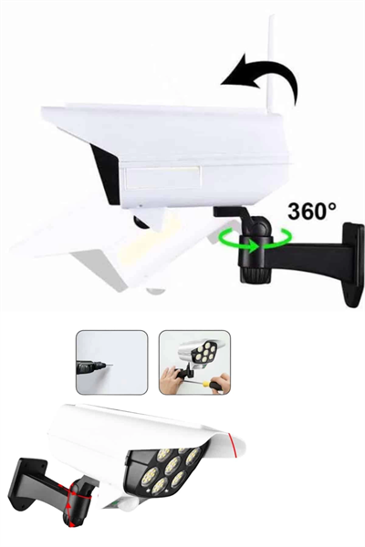 Solar Bahçe Lambası Uzaktan Kumandalı Kamera Görünümlü Hareket Sensörlü