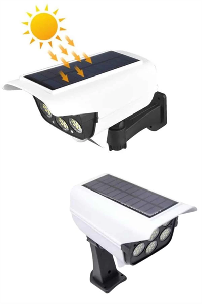 Solar Bahçe Lambası Uzaktan Kumandalı Kamera Görünümlü Hareket Sensörlü