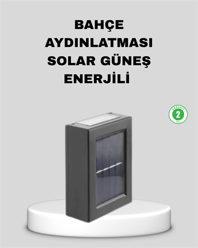 Solar Dış Mekan Aplik Su Geçirmez Dayanıklı LED Aydınlatmalı