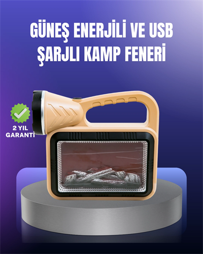 Solar Enerjili Alev Lambası – El Feneri ve Dekoratif Işık