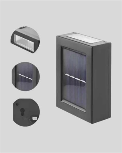 Solar Güçlü 6 LED Dış Mekan Lambası – Otomatik Aç/Kapa Işık Sensörlü Aydınlatma