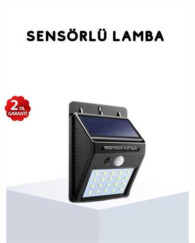 Solar Güneş Enerjili Hareket Sensörlü 4 Taraflı Bahçe Lambası – IP65 Su Geçirmez, 100 LED
