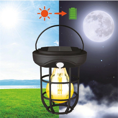Solar Kamp Feneri – Güneş Enerjili, Otomatik Şarj Ve Gece Işığı, Taşınabilir Ve Asılabilir Led Dış Mekan Lamba Bx40
