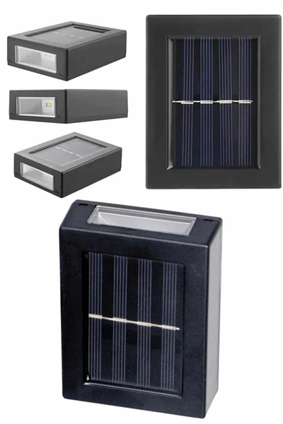 Solar Lamba Dekoratif Aplik Su Geçirmez Led Işıklı Duvar Lambası