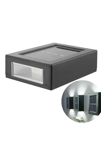 Solar Lamba Dekoratif Aplik Su Geçirmez Led Işıklı Duvar Lambası