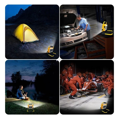 Solar Led Light Çakarlı Solar Projektör - Powerbank Kamp - Dış Mekan Güneş Enerjili 12000mah- 84x4=336led Bx40