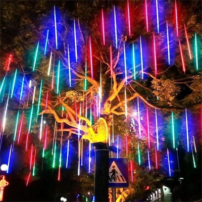 Solar Meteor Tüp Bahçe Dış Mekan Aydınlatma LED 8 Adet