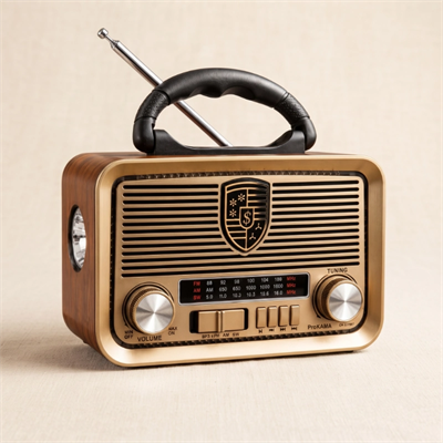 Solar Panelli LED Fenerli FM Radyo - Nostaljik Tasarım - Şarjlı - Bluetooth Özellikli
