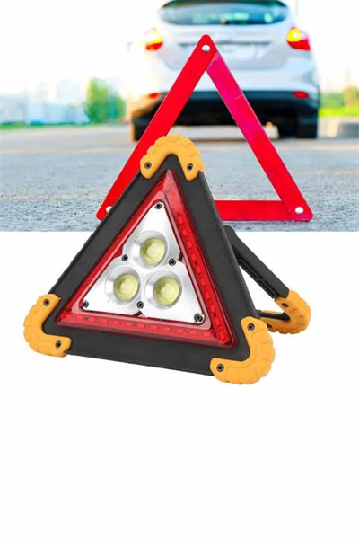 Solar Şarjlı Çok Fonksiyonlu Reflektör Işıklı Ikaz Lambası Acil Durum Reflektörü Acil Durum Uyarı Lambası