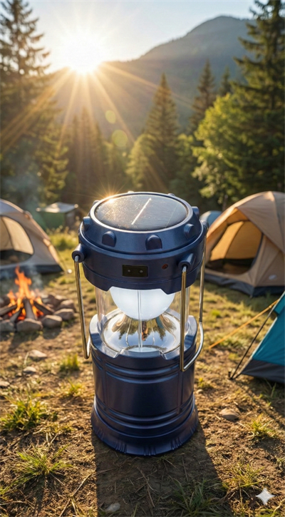 Solar Şarjlı Güneş Enerjili Fan Kamp Feneri Güneş Paneli Kamp Şarjlı Işıldak Usb Şarj