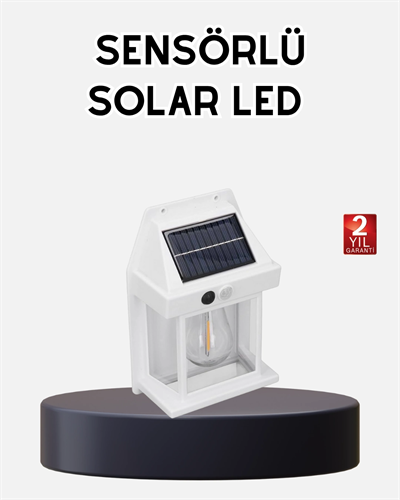 Solar Sensörlü Dış Mekan Lamba 3 Işık Modlu ve IP65 Dayanıklı