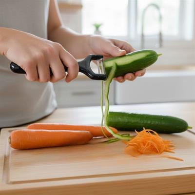 Solingen Çelik Küçük Boy Meyve Sebze Soyacak – Keskin Paslanmaz Soyucu Aparat (3936)