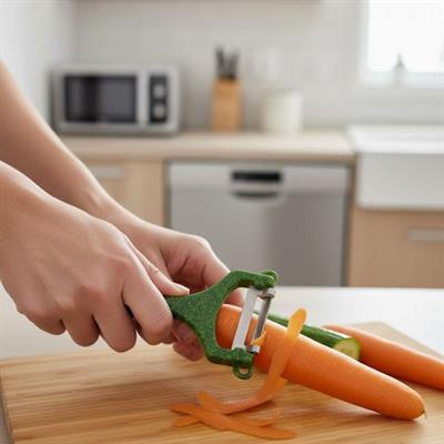 Solingen Çelik Küçük Boy Meyve Sebze Soyacak – Keskin Paslanmaz Soyucu Aparat (3936)