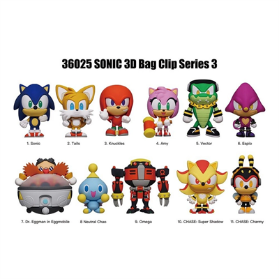 Sonic The Hedgehog Klipsli Figür Seri 3