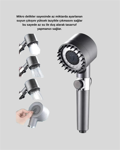 Spa Etkili Masaj Uçlu Duş Başlığı Ergonomik Tasarım