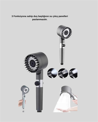 Spa Etkili Masaj Uçlu Duş Başlığı Ergonomik Tasarım