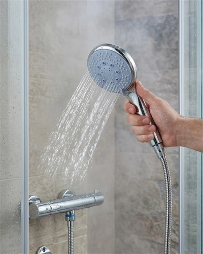 Spiral Hortumlu 4 Kademeli El Duşu Seti Duvar Askılı Banyo Duş Başlığı