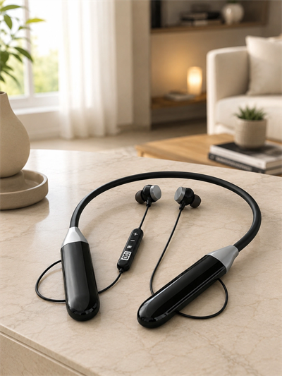 Spor İçin Bluetooth Boyun Kulaklığı Mikrofonlu Kablosuz Kulak İçi Müzik ve Telefon Kulaklığı