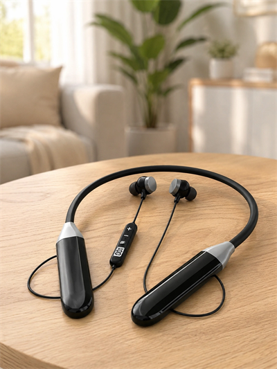 Spor İçin Bluetooth Boyun Kulaklığı Mikrofonlu Kablosuz Kulak İçi Müzik ve Telefon Kulaklığı