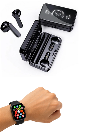 Spor ve Günlük Kullanıma Uygun Akıllı Saat ve Bluetooth Kulaklık Seti Yüksek Performans