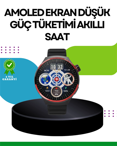 Spor ve Sağlık Takipli Akıllı Saat Kablosuz Şarj