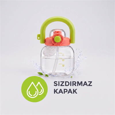 Sporcu Matarası - 600 ml - BPA İçermez - Sızdırmaz Kapaklı
