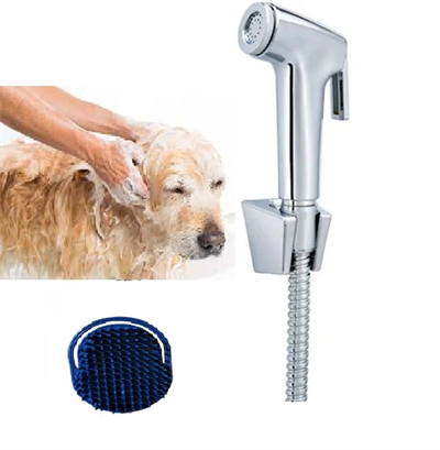 Sprey El Duşu Kedi Köpek Yıkama Tabancası Seti ve Kedi Köpek Yıkama Tarağı