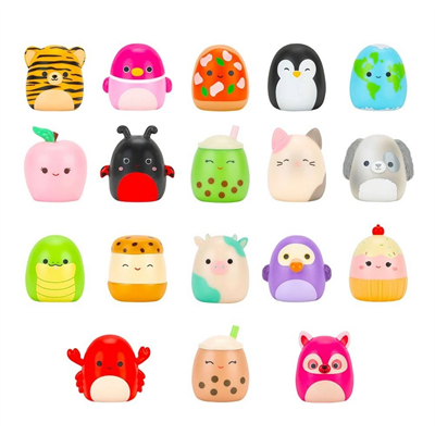 Squish-a-longs 3 Figür + Yüzük Çantalı Sürpriz Paket Seri 3