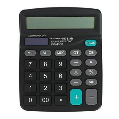 Standart Fonksiyonlu 12 Haneli Geniş LCD Ekran,Pill Masaüstü Hesap Makinesi (3936)