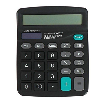 Standart Fonksiyonlu 12 Haneli Geniş Lcd Ekran,pill Masaüstü Hesap Makinesi Bx40