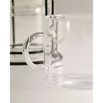 Standlı Borosilikat 4lü Fincan Seti