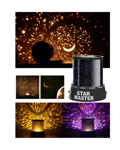 Star Projektör Gece Lambası Tavana Yıldız Yansıtan LED Işık