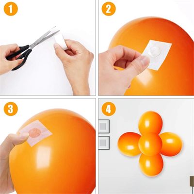 Sticker Damla Model Çift Taraflı Yapışkan Balon Yapıştırıcısı Bx40