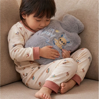 Stitch Figürlü Gri Peluş Sıcak Su Torbası 1 Litre