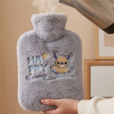 Stitch Figürlü Gri Peluş Sıcak Su Torbası 1 Litre