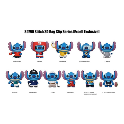 Stitch Sport Klipsli Figür