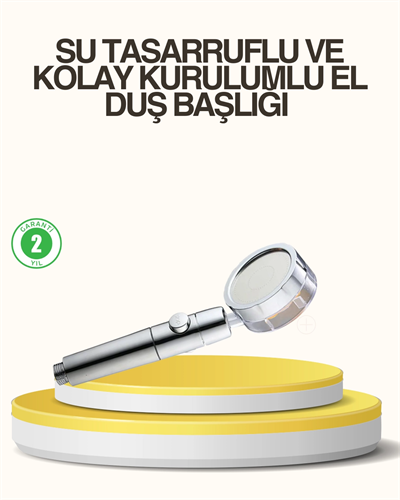 Su Basıncını Artıran Sızdırmaz Duş Başlığı