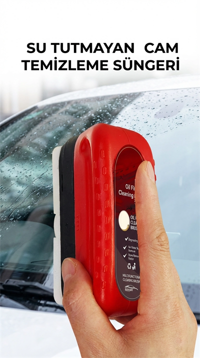 Su Bırakmayan Özel Araç Cam Temizleme Süngeri, Pratik Kullanım