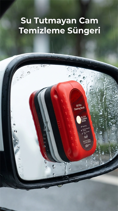 Su Bırakmayan Pratik Araç Camı Temizleme Süngeri